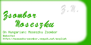 zsombor moseszku business card